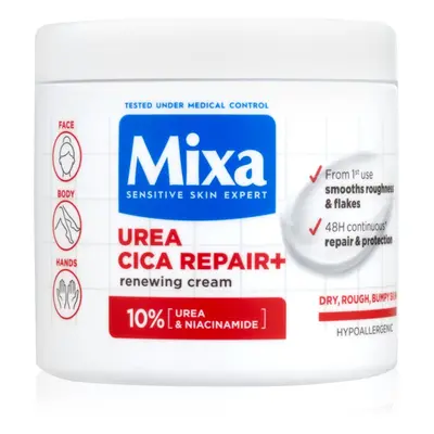 MIXA Urea Cica Repair+ regenerační tělový krém pro velmi suchou pokožku 400 ml