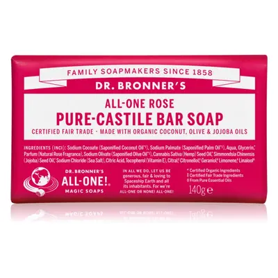 Dr. Bronner’s Rose tuhé mýdlo 140 g