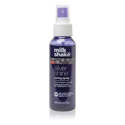 Milk Shake Silver Shine Toning Spray tónovací sprej pro blond a šedivé vlasy 100 ml