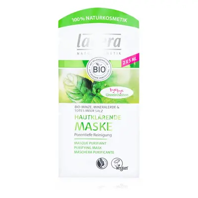 Lavera Bio Mint hloubkově čisticí maska 2x5 ml