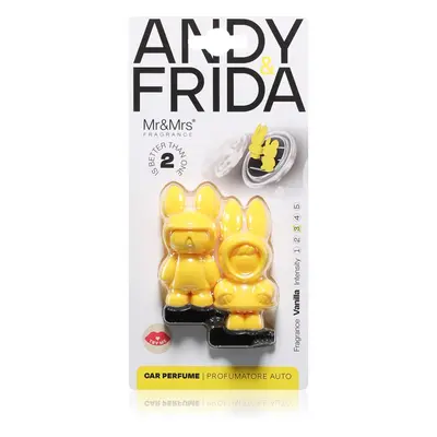 Mr & Mrs Fragrance Andy & Frida Vanilla vůně do auta 1 ks