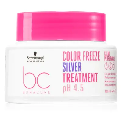 Schwarzkopf Professional BC Bonacure Color Freeze Silver maska neutralizující žluté tóny 200 ml