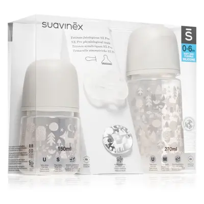 Suavinex Fox Gift Set dárková sada pro miminka Grey