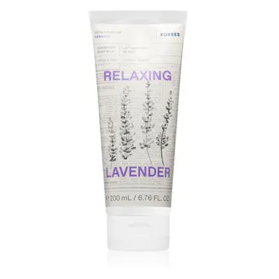 Korres Relaxing Lavender relaxační tělové mléko na noc 200 ml