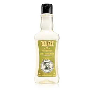 Reuzel Tea Tree 3 v 1 šampon, kondicionér a sprchový gel pro muže 350 ml