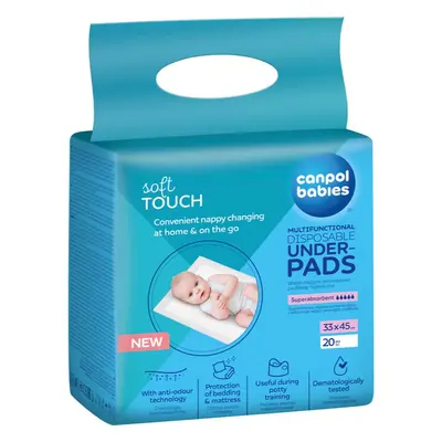 Canpol babies Disposable Underpads jednorázové přebalovací podložky 33x45 cm 20 ks