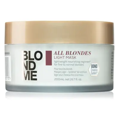 Schwarzkopf Professional Blondme All Blondes Light vyživující maska pro jemné až normální vlasy 