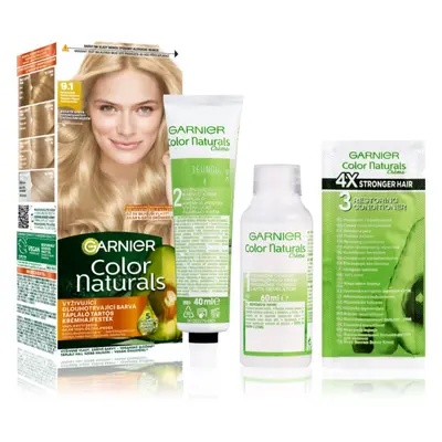 Garnier Color Naturals Creme barva na vlasy odstín 9.1 Natural Extra Light Ash Blond 1 ks