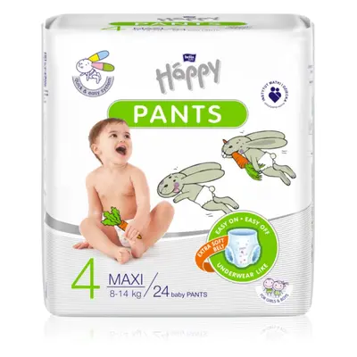 BELLA Baby Happy Pants Size 4 Maxi jednorázové plenkové kalhotky 8-14 kg 24 ks