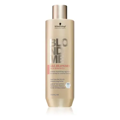 Schwarzkopf Professional Blondme All Blondes Rich vyživující šampon pro hrubé vlasy 300 ml