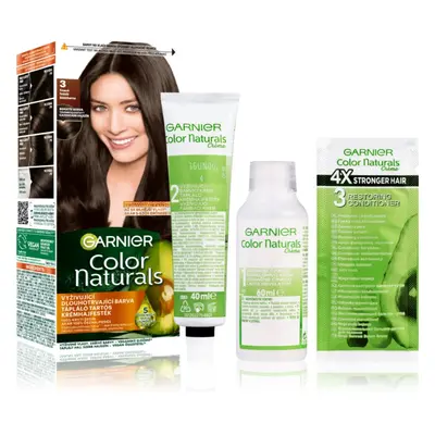 Garnier Color Naturals Creme barva na vlasy odstín 3 Natural Dark Brown 1 ks