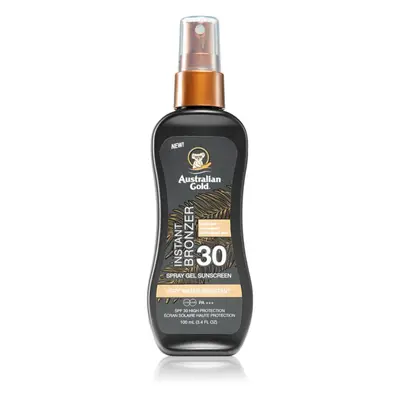 Australian Gold Instant Bronzer ochranná péče proti slunečnímu záření s bronzerem SPF 30 100 ml