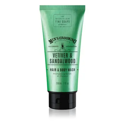 Scottish Fine Soaps Men’s Grooming Vetiver & Sandalwood mycí gel na tělo a vlasy pro muže 200 ml