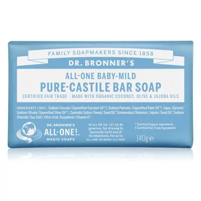 Dr. Bronner’s Baby-Mild tuhé mýdlo bez parfemace 140 g