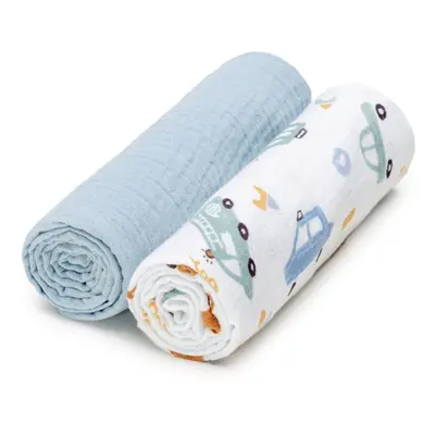 T-TOMI BIO Muslin Diapers látkové pleny Traffic 65x65 cm 2 ks