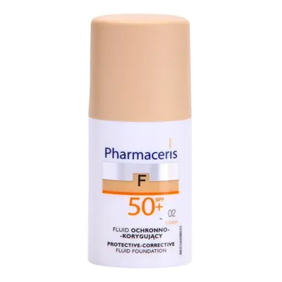 Pharmaceris F-Fluid Foundation ochranný krycí make-up SPF 50+ odstín 02 Sand 30 ml