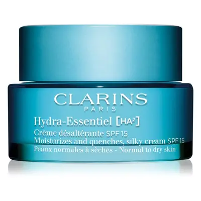 Clarins Hydra-Essentiel [HA²] Silky Cream SPF 15 hedvábně jemný hydratační krém SPF 15 50 ml