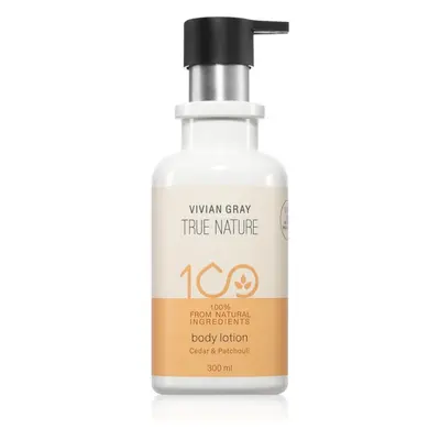 Vivian Gray True Nature Cedar & Patchouli vyživující tělové mléko 300 ml