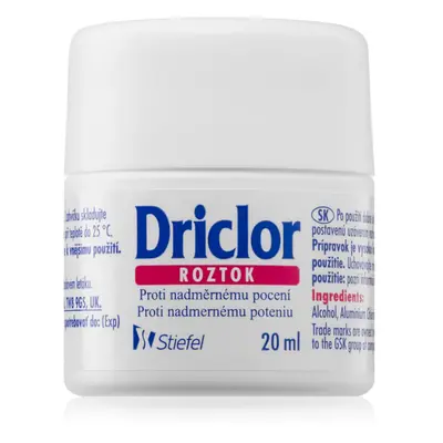 Driclor Solution antiperspirant roll-on proti nadměrnému pocení 20 ml