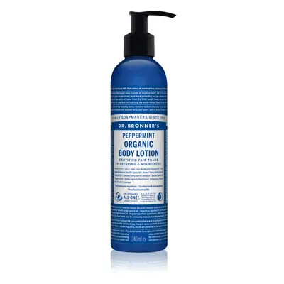 Dr. Bronner’s Peppermint osvěžující tělové mléko s hydratačním účinkem 240 ml