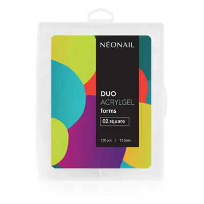 NEONAIL Duo Acrylgel Forms šablony na nehty typ 02 Square 120 ks