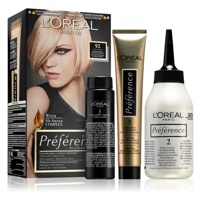 L’Oréal Paris Préférence barva na vlasy odstín 9.2 Very Light Iridescent Blond 1 ks