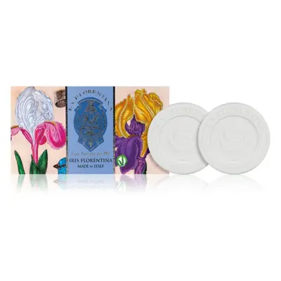 La Florentina Florentina Iris Sculpted Soap přírodní tuhé mýdlo 2x115 g