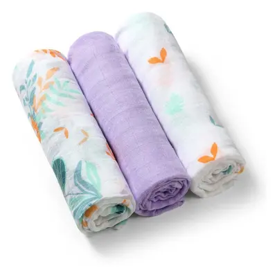 BabyOno Take Care Natural Bamboo Diapers látkové pleny Purple 3 ks