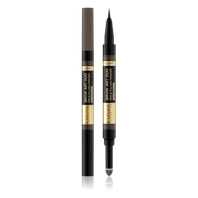 Eveline Cosmetics Brow Art Duo oboustranná tužka na obočí odstín Light 8 g