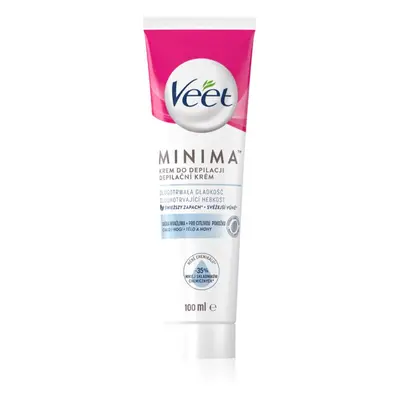 Veet Minima Sensitive Skin depilační krém pro citlivou pokožku aloe vera a vitamin E 100 ml