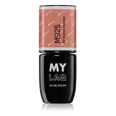 MYLAQ UV Gel Polish My Promise gelový lak na nehty odstín My Peachy Promise 5 ml