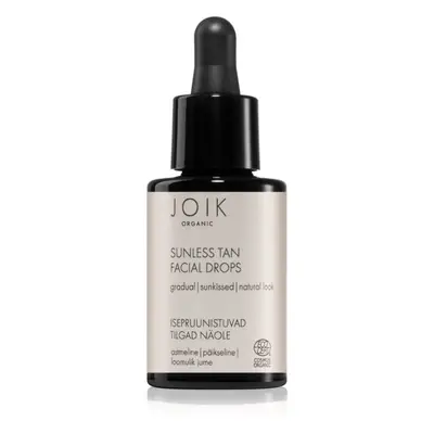 JOIK Organic Sunless Tan samoopalovací kapky na obličej 30 ml