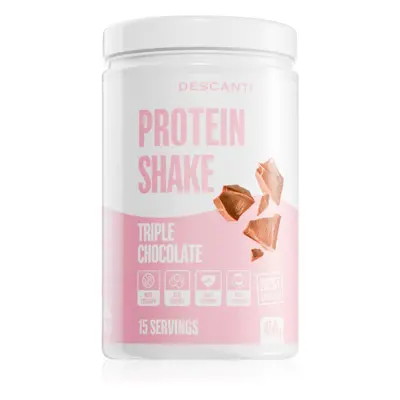 Descanti Protein Shake prášek na přípravu nápoje s proteinem příchuť Triple Chocolate 450 g