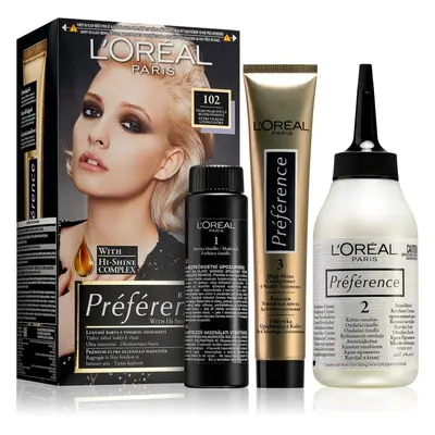 L’Oréal Paris Préférence barva na vlasy odstín 102 Extremely Light Iridescent Blond 1 ks