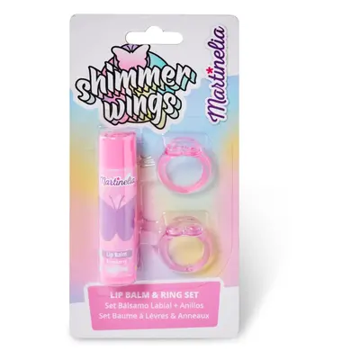 Martinelia Shimmer Wings Lip Balm & Ring Set sada pro děti