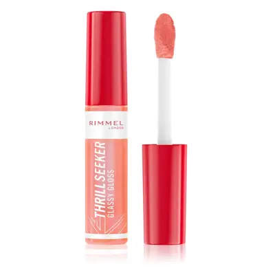 Rimmel Thrill Seeker Glassy Gloss lesk na rty pro větší objem odstín 250 Peachy Vibes 10 ml