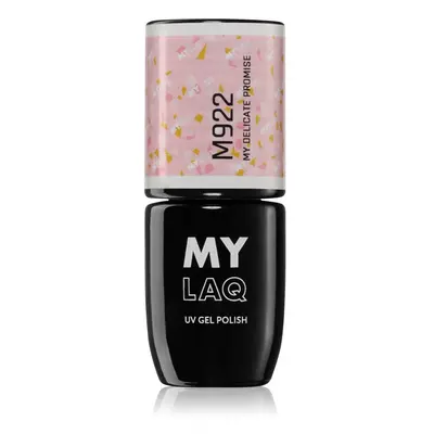 MYLAQ UV Gel Polish My Promise gelový lak na nehty odstín My Delicate Promise 5 ml