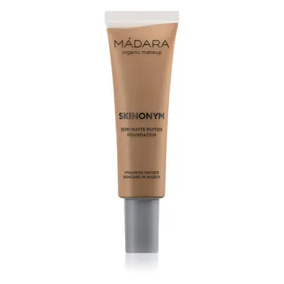 MÁDARA Skinonym Semi-Matte Peptide dlouhotrvající make-up s peptidy odstín #70 Caramel 30 ml