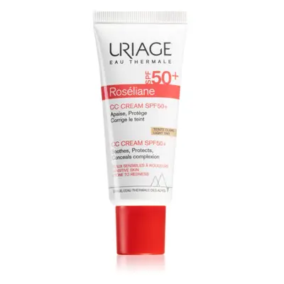 Uriage Roséliane CC Cream SPF 50+ CC krém proti začervenání pleti SPF 50+ odstín Light Tint 40 m