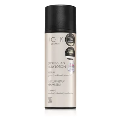 JOIK Organic Sunless Tan samoopalovací tělové mléko Medium 150 ml