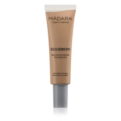 MÁDARA Skinonym Semi-Matte Peptide dlouhotrvající make-up s peptidy odstín #65 Warm Tan 30 ml