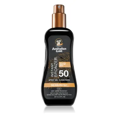 Australian Gold Spray Gel Sunscreen With Instant Bronzer bronzující sprej SPF 50 237 ml