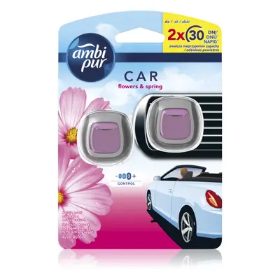 AmbiPur Car Flowers&Spring osvěžovač vzduchu do auta 2x2 ml