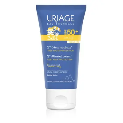 Uriage Bébé 1st Mineral Cream SPF 50+ minerální krém na opalování SPF 50+ 50 ml