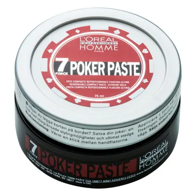 L’Oréal Professionnel Homme 7 Poker modelovací pasta extra silné zpevnění 75 ml