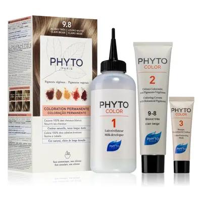 Phyto Color barva na vlasy bez amoniaku odstín 9.8 Blond Clair Beige