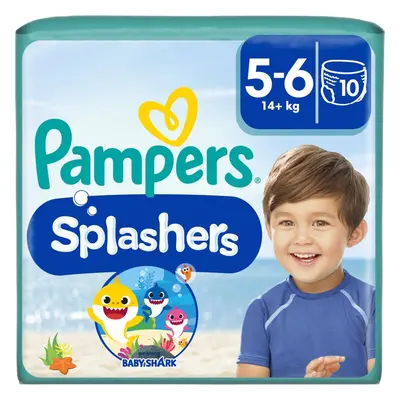 Pampers Splashers 5-6 plenky do vody 14+ kg 10 ks