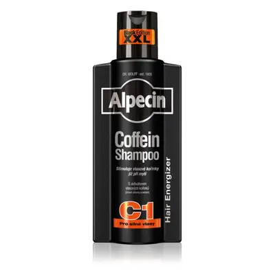 Alpecin Coffein Shampoo C1 Black Edition kofeinový šampon pro muže stimulující růst vlasů 375 ml