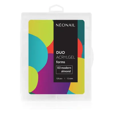 NEONAIL Duo Acrylgel Forms šablony na nehty typ 03 Modern Almond 120 ks