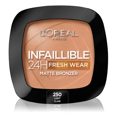 L’Oréal Paris Infaillible Fresh Wear 24h bronzer s matným efektem odstín 250 Light 9 g